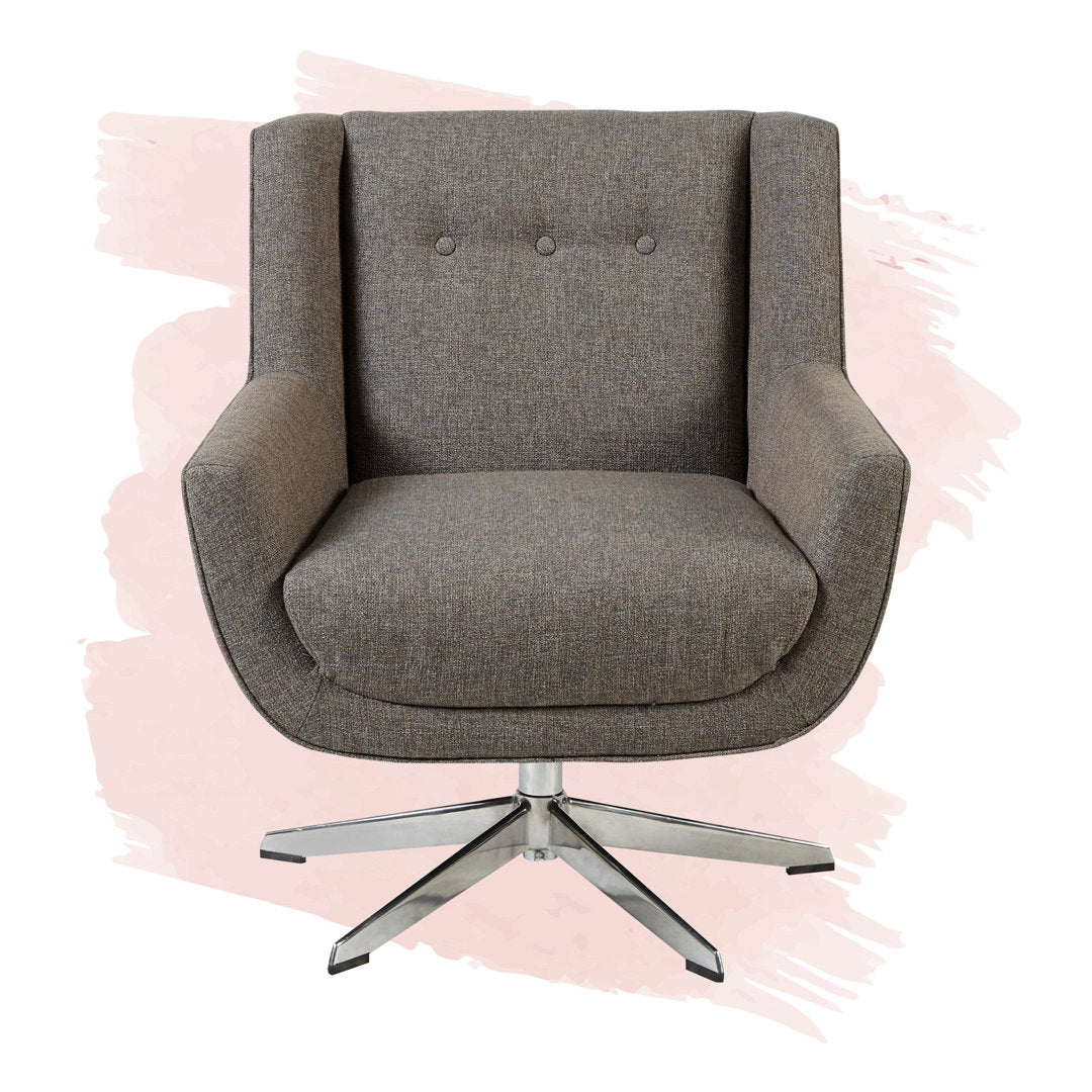 Nina Button Tufted Swivel Lounge Chair 510 Design