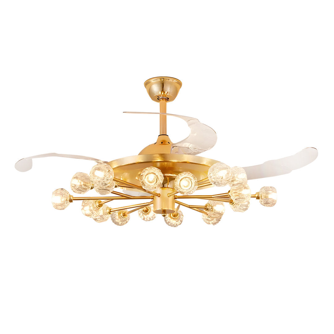 Averygrace Ceiling Fan with 18 Light Kit Mercer41 Size: 40.94"