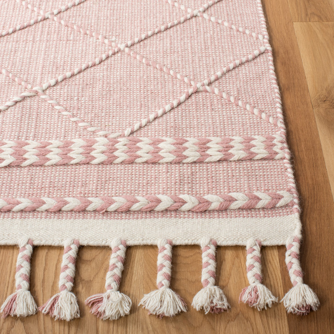 Casablanca Hand Loomed 80% Wool, 20% Cotton Geometric Rug Dakota Fields Rug Size: Rectangle 5' x 8'