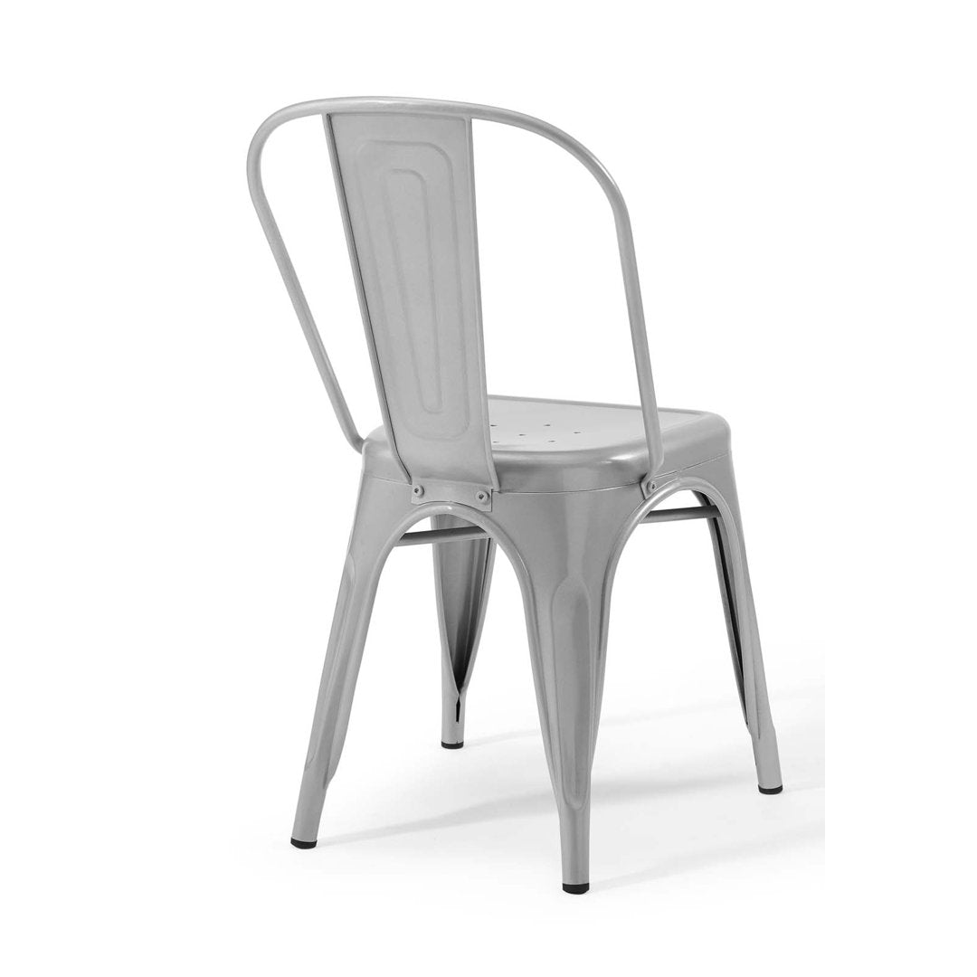 Promenade Bistro Dining Side Chair by Modway (Set of 2) Modway Color: Silver