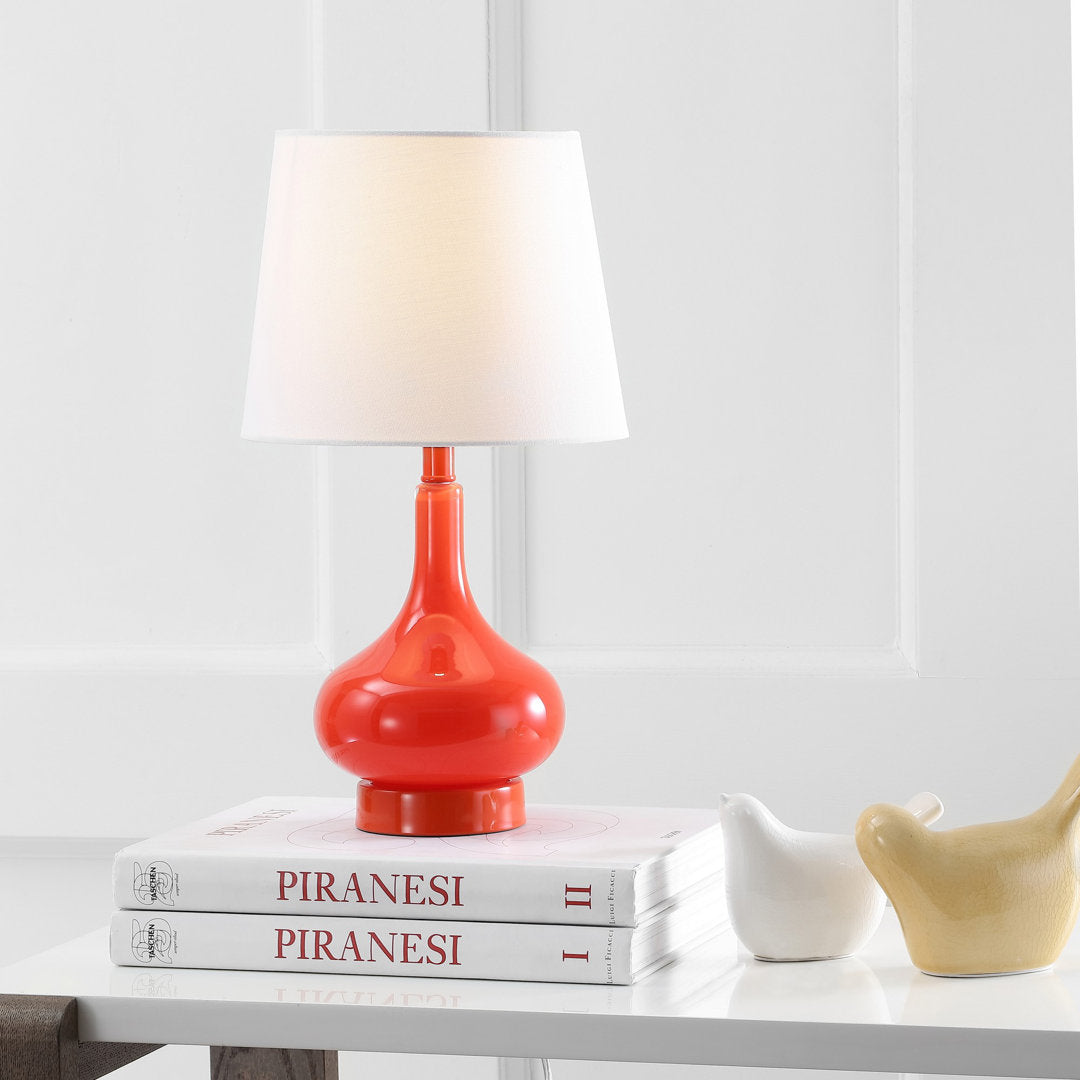 Mikac 17.5" Table Lamp Charlton Home® Base Color: Orange