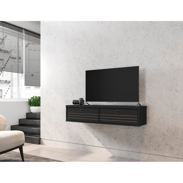Darryl Floating TV Stand for TVs up to 48" Zipcode Design™ Color: Black