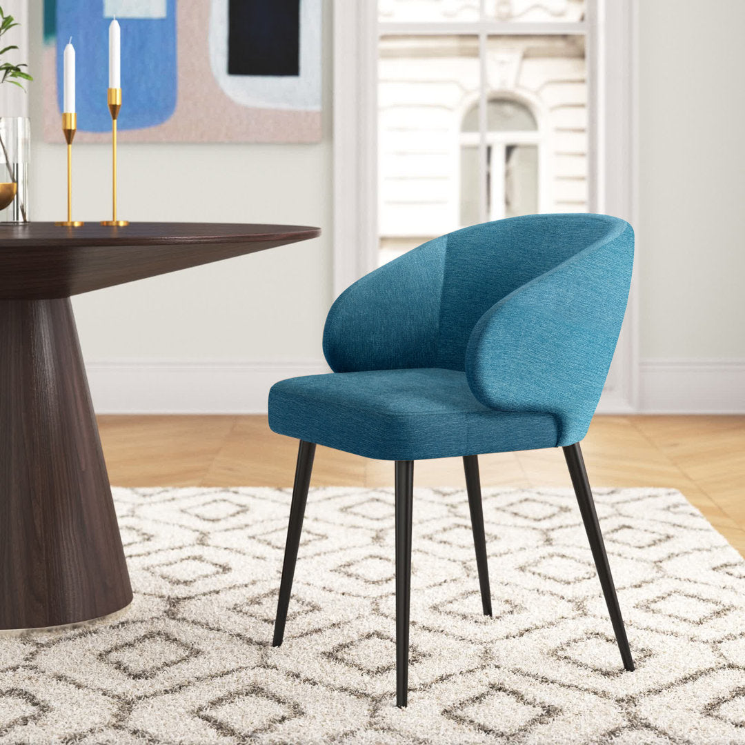Parman Upholstered Arm Chair Mercury Row® Color: Blue