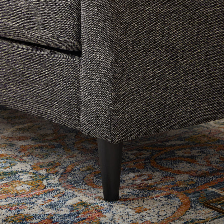 Owsley 75" Square Arm Sofa Mercury Row® Upholstery Color: Charcoal