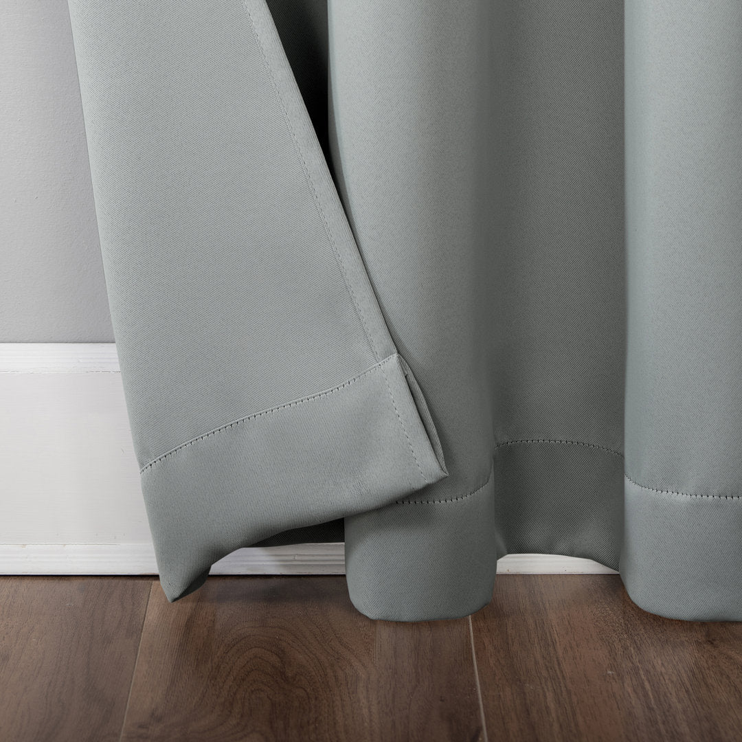 Wayfair Basics Blackout Grommet Curtain Panel Wayfair Basics® Curtain Color: Silver Gray Size per Panel: 40" W x 84" L