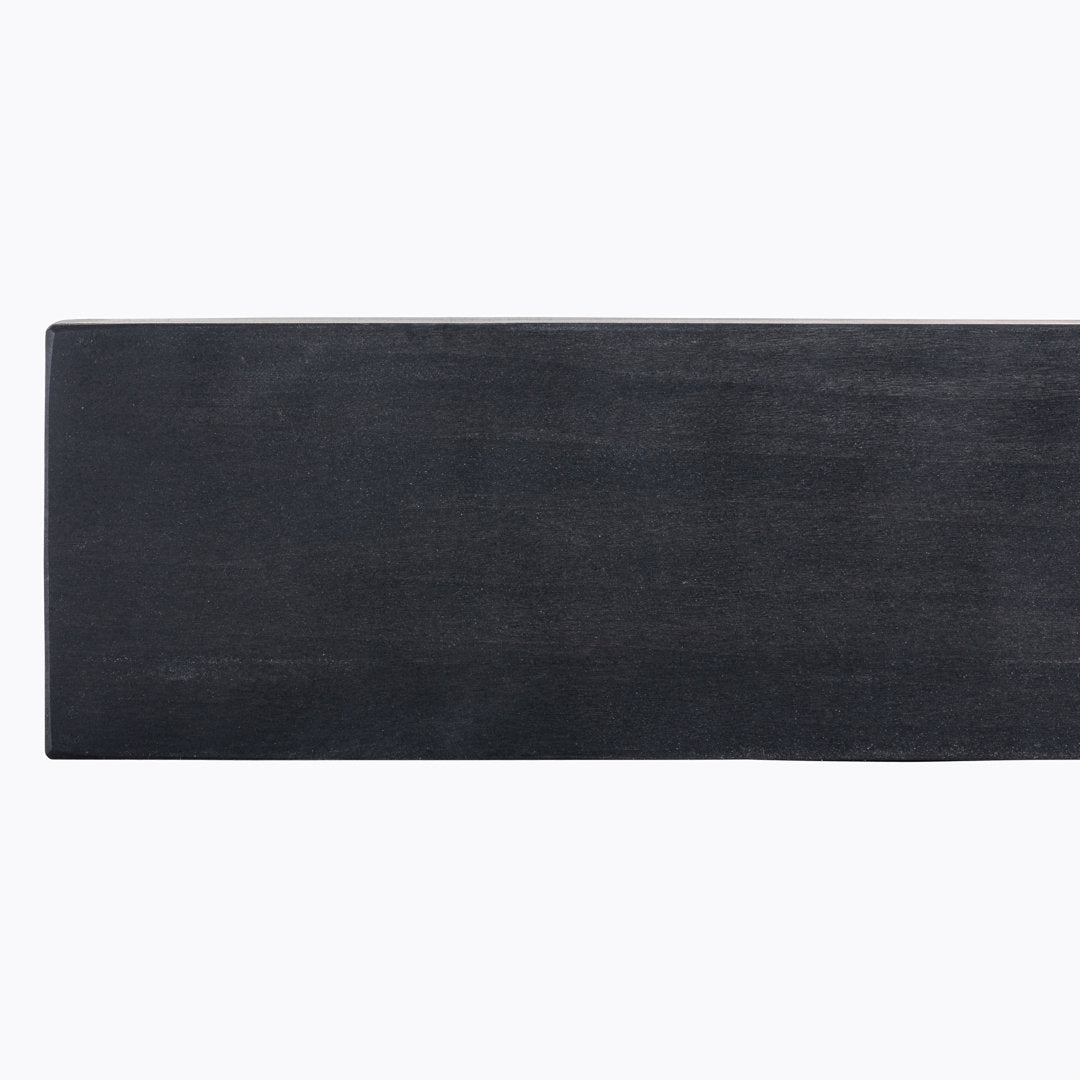 Modern Farmhouse Fireplace Shelf Mantel Dogberry Collections Depth: 9", Finish: Midnight Black, Shelf Length: 60"