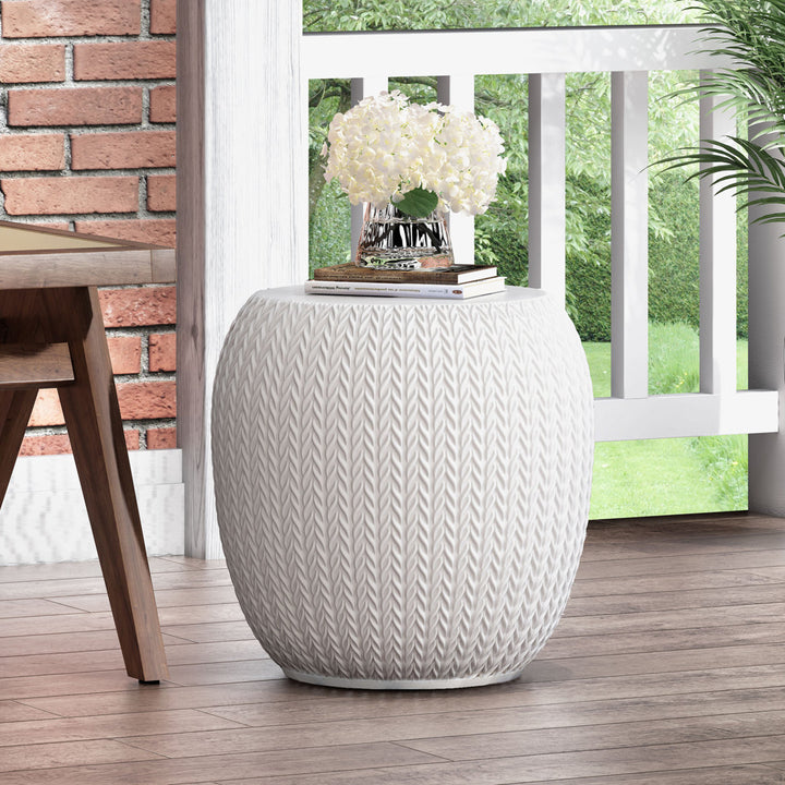 Albreda Outdoor Concrete Side Table Kelly Clarkson Home