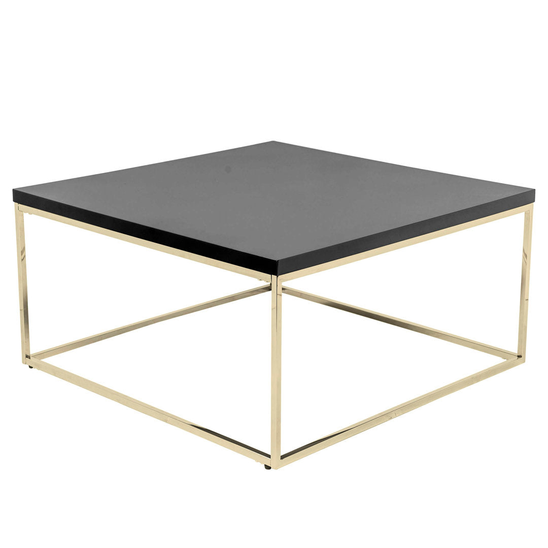Adilson Coffee Table Wade Logan® Color: Black/Gold