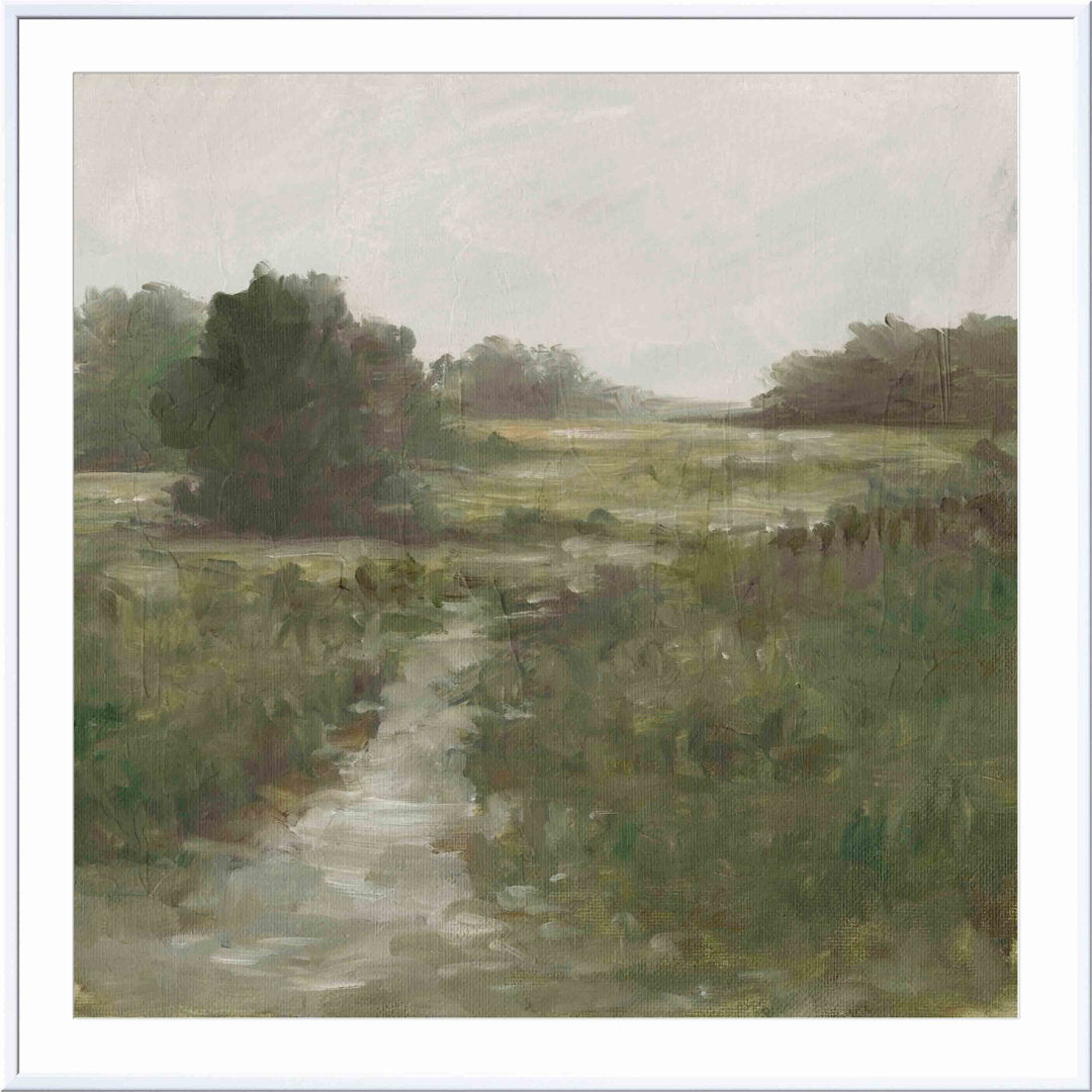 Tranquil Fen I by Ethan Harper - Picture Frame Painting Print Three Posts™ Frame Color: White Size: 20"H x 20"W