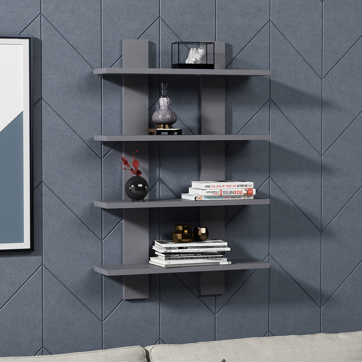 Angelinamarie 4 Piece Tiered Shelf Wade Logan® Finish: Anthracite