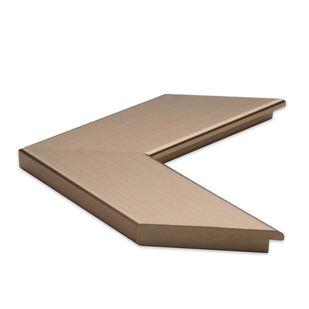 Shmuel Wood Framed with Safety Backing Ideal for Bathroom / Vanity Mirror Wade Logan® Size: 30" x 36" Finish: Champagne Bronze