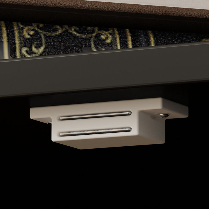 Black Three Door Cat Litter Box Enclosure With 4 Shelves Tucker Murphy Pet™ Color: Black