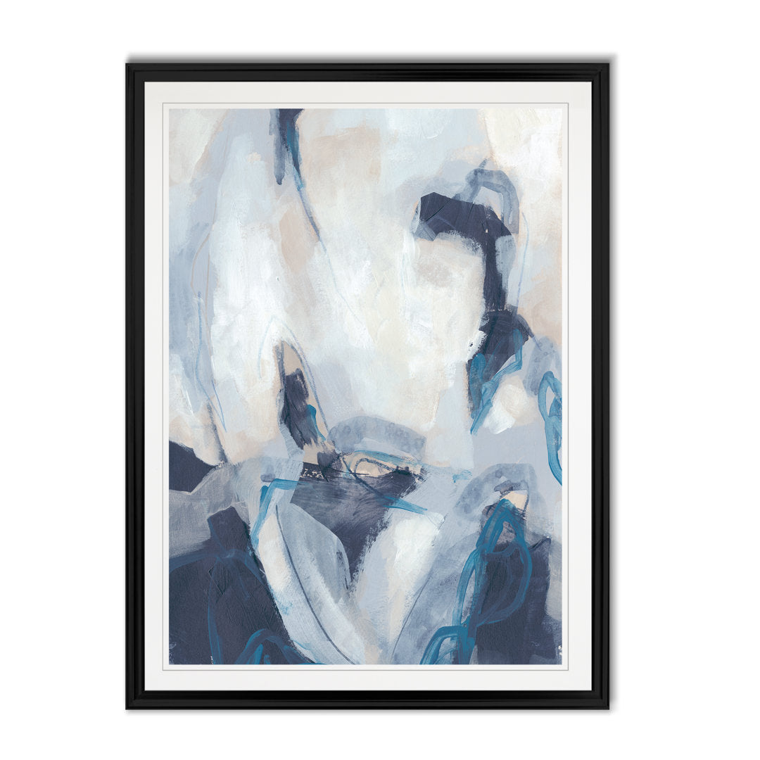 Blue Process II' Print on Canvas Etta Avenue™ Size: 30.5" H x 42.5" W x 1.5" D Format: Black Framed