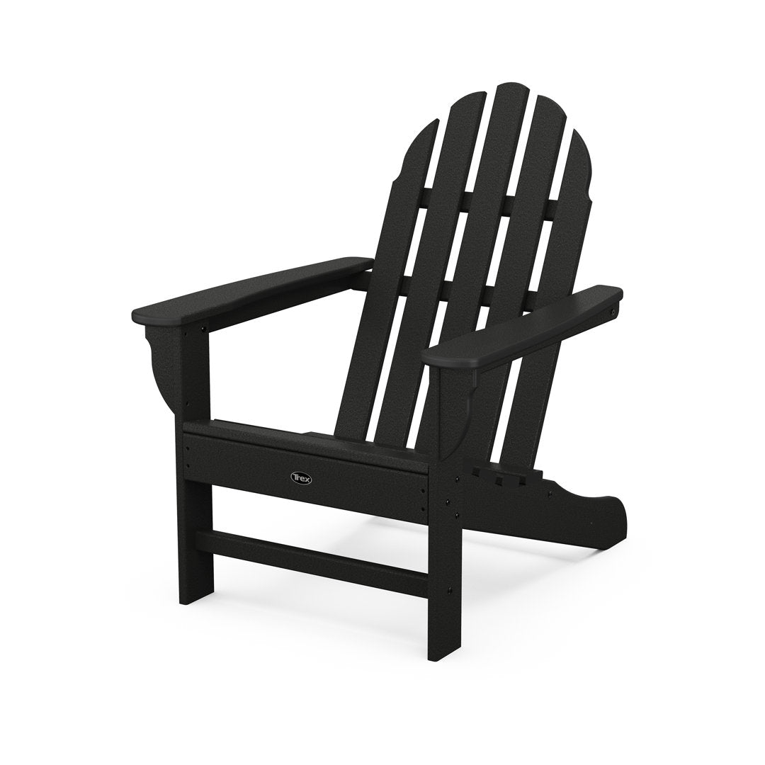 Cape Cod Adirondack Chair Trex Outdoor Color: Charcoal Black