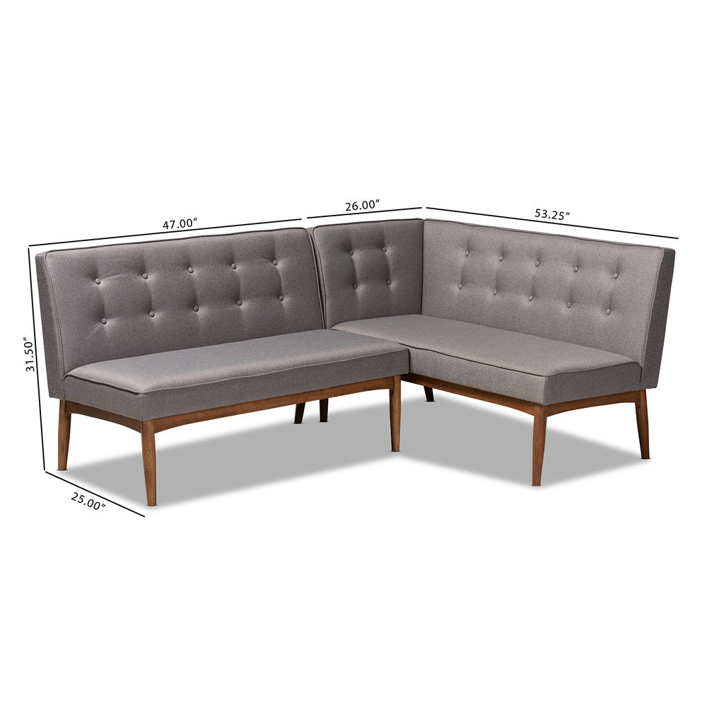 Bopp Upholstered 2-Piece Bench Corrigan Studio®