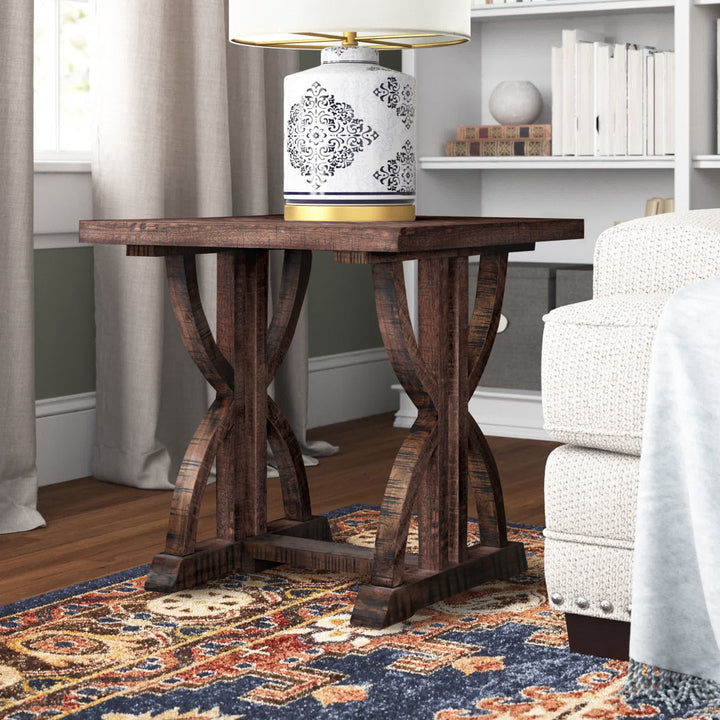Leiter End Table Three Posts™ Color: Oak