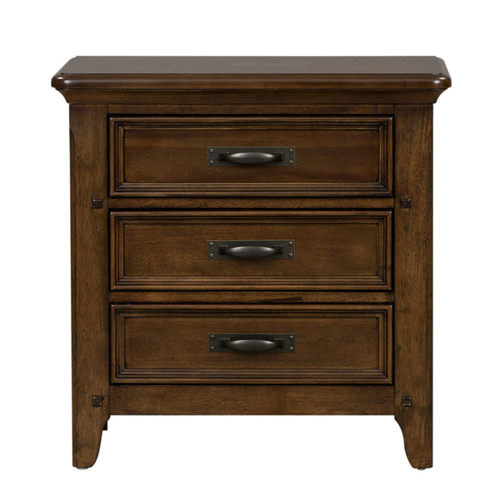 Chronister 3 - Drawer Nightstand in Brown Lark Manor™
