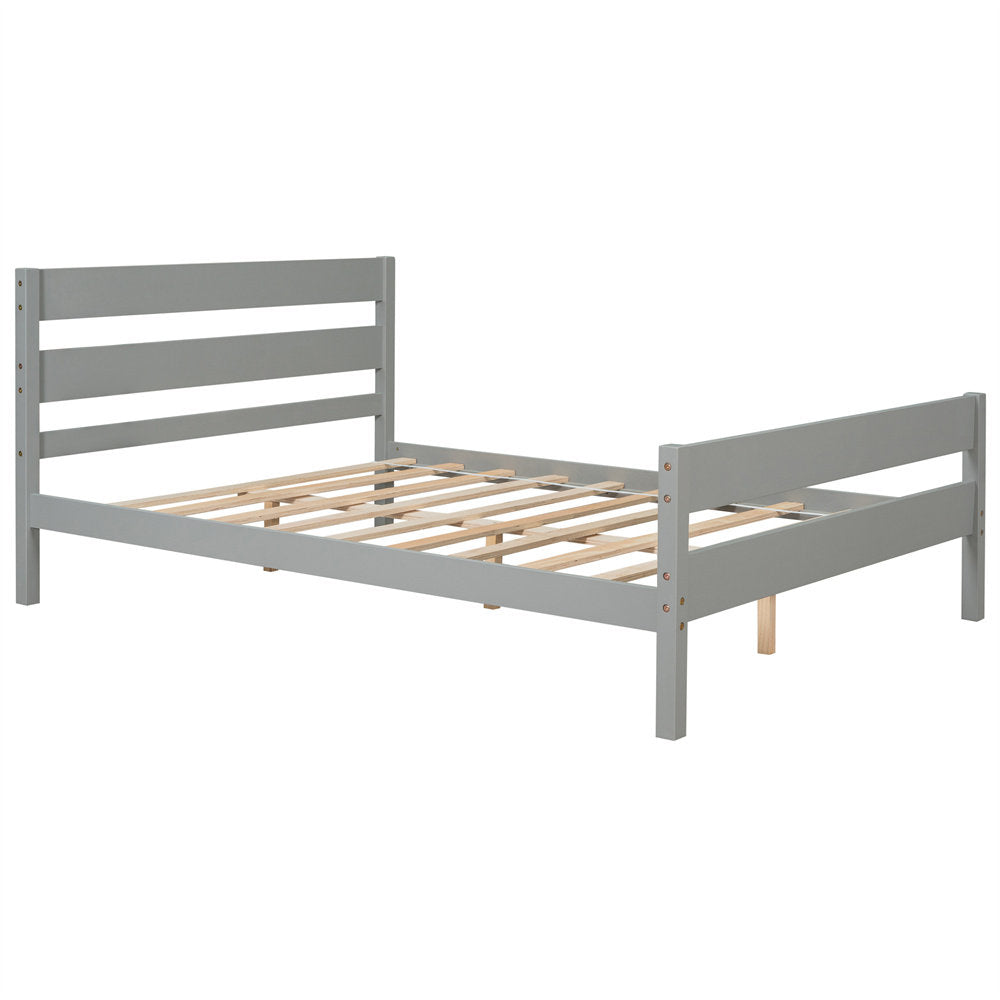 Unionstone 35.4" Bed Frame Red Barrel Studio® Color:  Gray