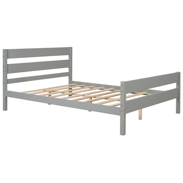 Unionstone 35.4" Bed Frame Red Barrel Studio® Color:  Gray
