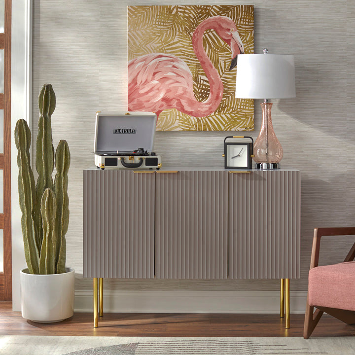 Santillanes 47.25'' Wide Sideboard Willa Arlo™ Interiors Color (Base/Top): Taupe/ Faux White