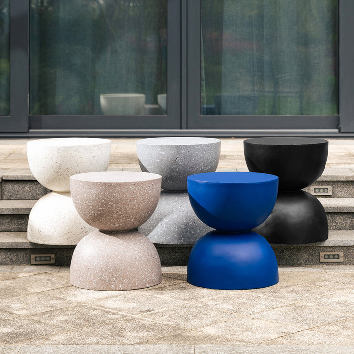 Ruiz 17.75'' Tall Accent Stool Joss & Main Color: White Terrazo
