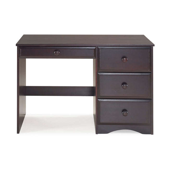 Kellie Writing Desk Three Posts™ Baby & Kids Finish: Cappuccino