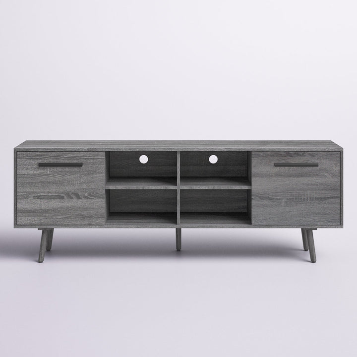 Caernarfon TV Stand for TVs up to 73" Wade Logan® Color: Sonoma Grey Oak