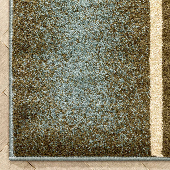Abbie Arcs & Shapes Light Blue Modern Rug Winston Porter Rug Size: Runner 2'7" x 9'6"