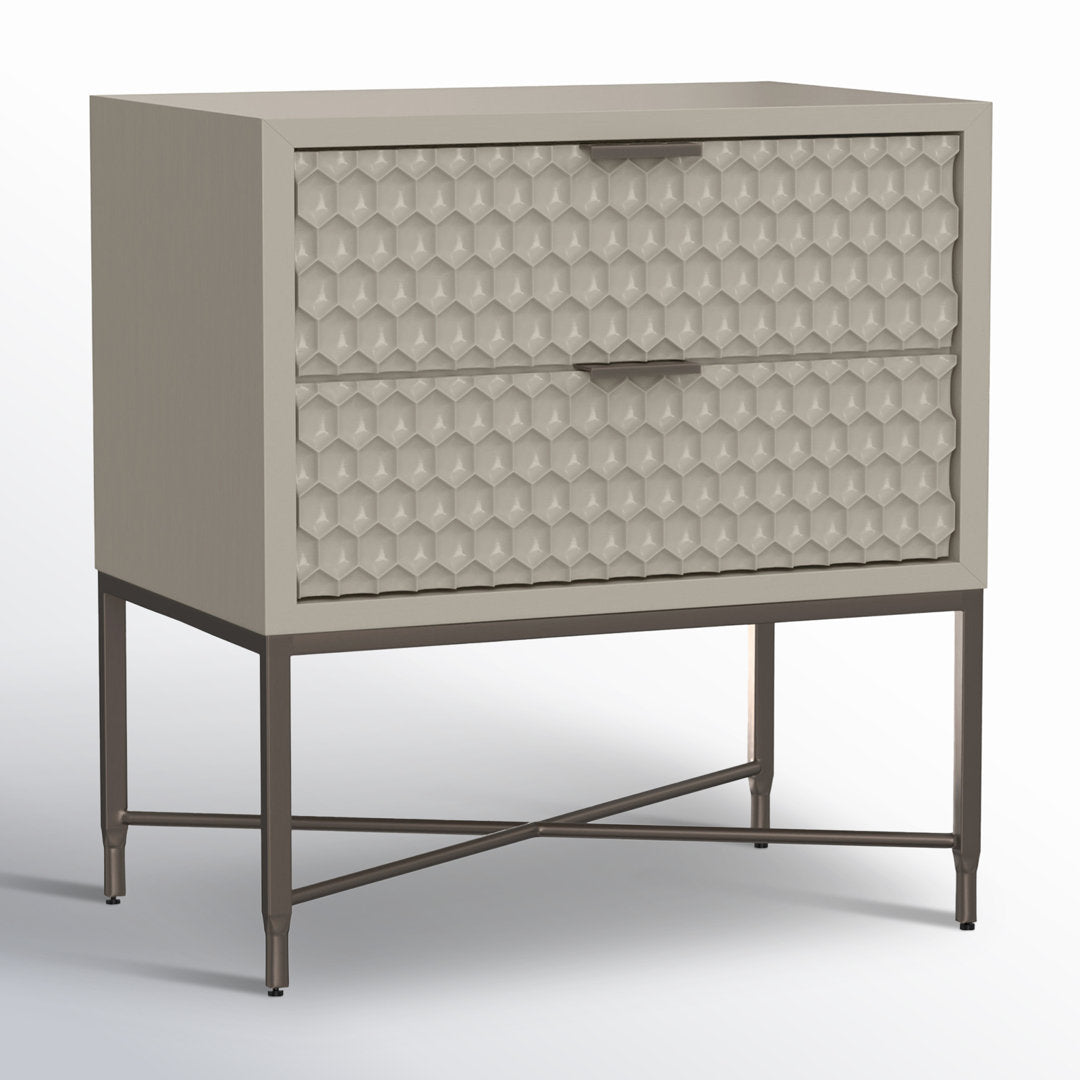 Capra 2 - Drawer Nightstand AllModern Color: Cement Gray
