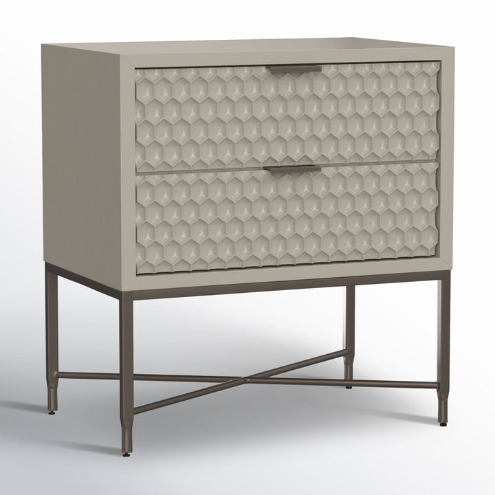 Capra 2 - Drawer Nightstand AllModern Color: Cement Gray
