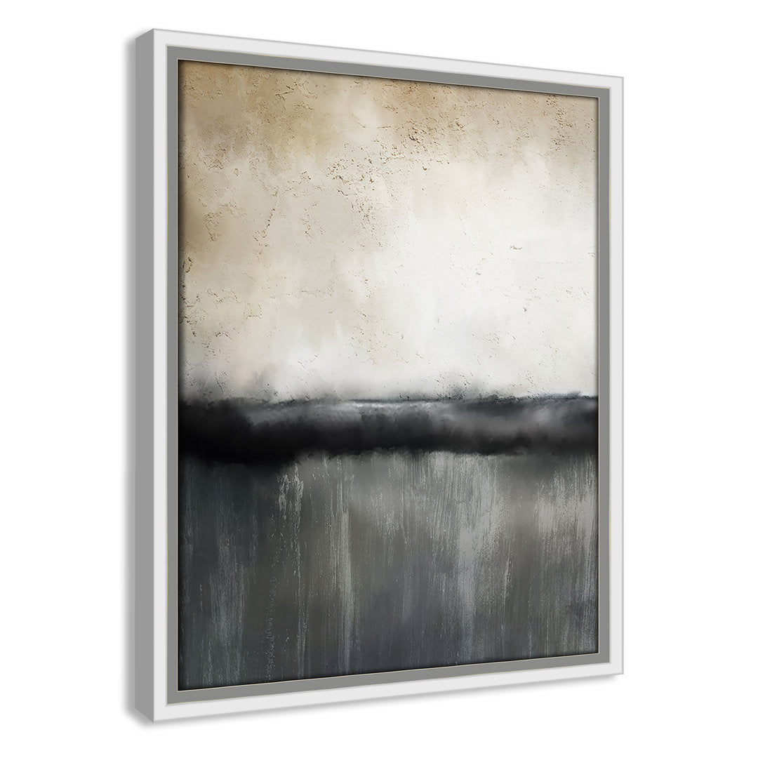 Sunset by Kimberly Allen Print Joss & Main Size: 15.5" H x 12.5" W x 2" D Format: White Framed Canvas