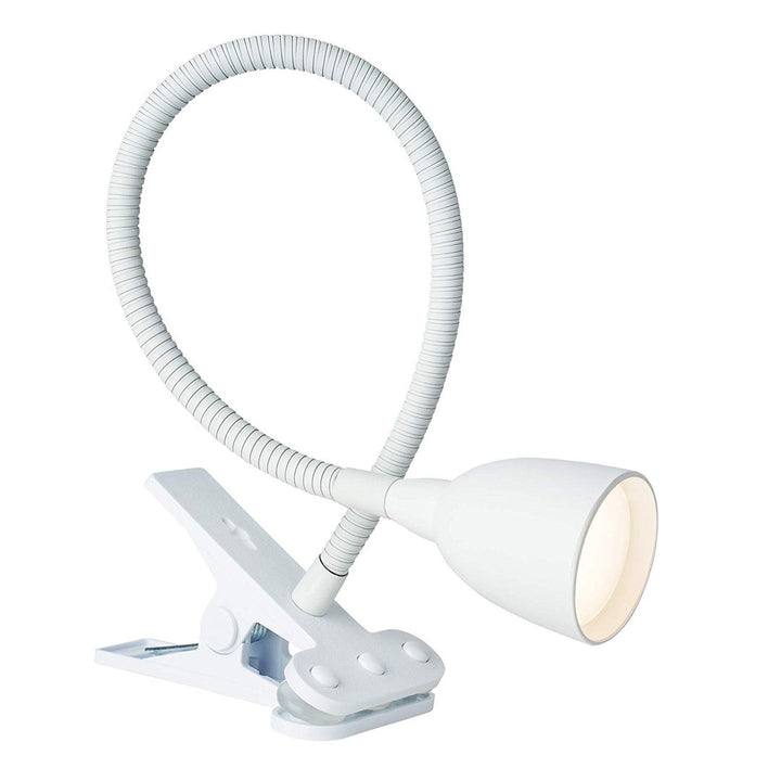 Liberty Hill Flexible Clamp 22" Desk Lamp Ebern Designs Base Color: White