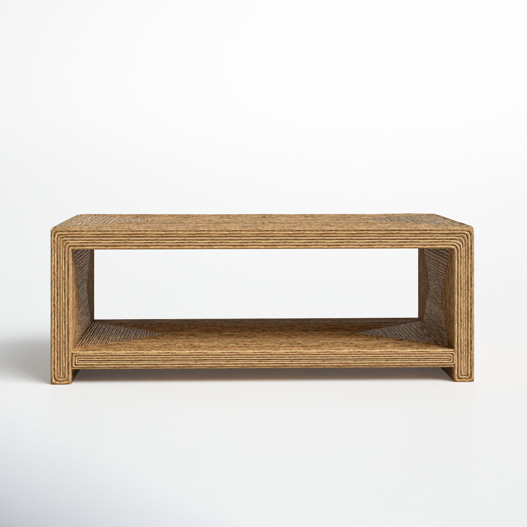 Evana Open Storage Woven Coffee Table Birch Lane™
