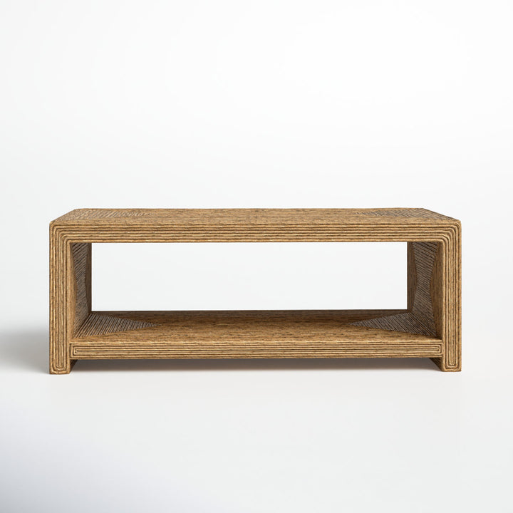 Evana Open Storage Woven Coffee Table Birch Lane™
