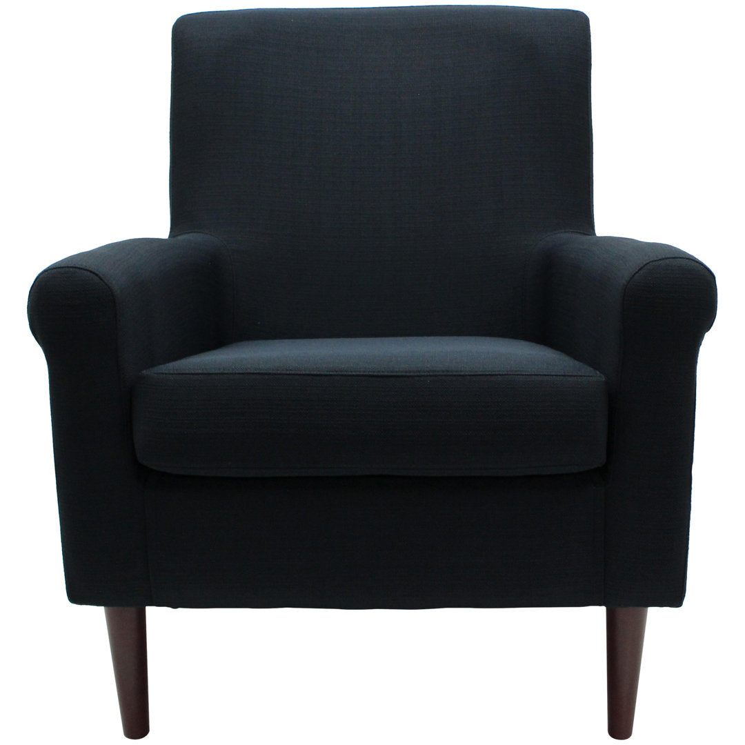 Ronald 28" Wide Armchair Andover Mills™ Leg Color: Black Fabric OR Leather Type: Klein Midnight Basketweave