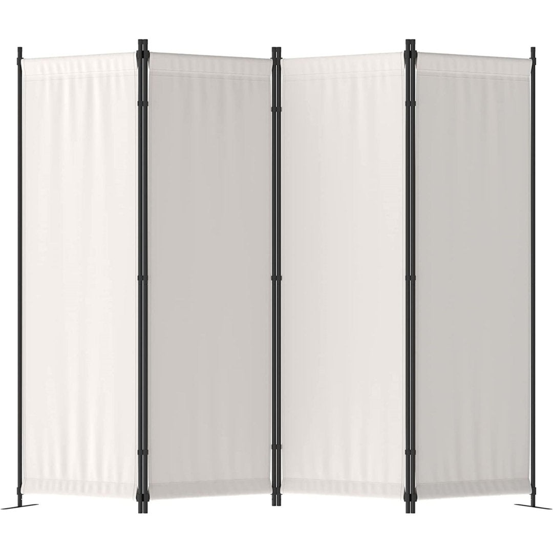 88" W x 67.5" H 4 - Panel Folding Room Divider Wade Logan® Color: White