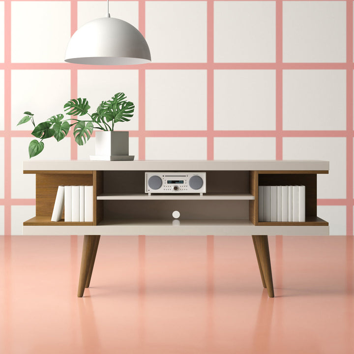Michaelson TV Stand for TVs up to 50" Wade Logan® Color: Off White/Maple Cream
