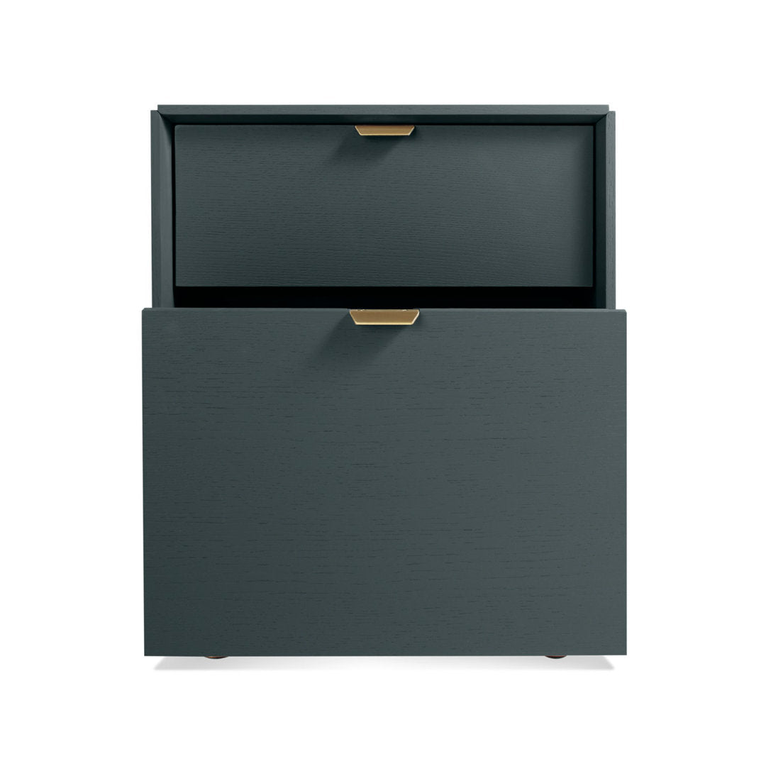 Dang 2 - Drawer Vertical Filing Cabinet Blu Dot Color: Navy Green