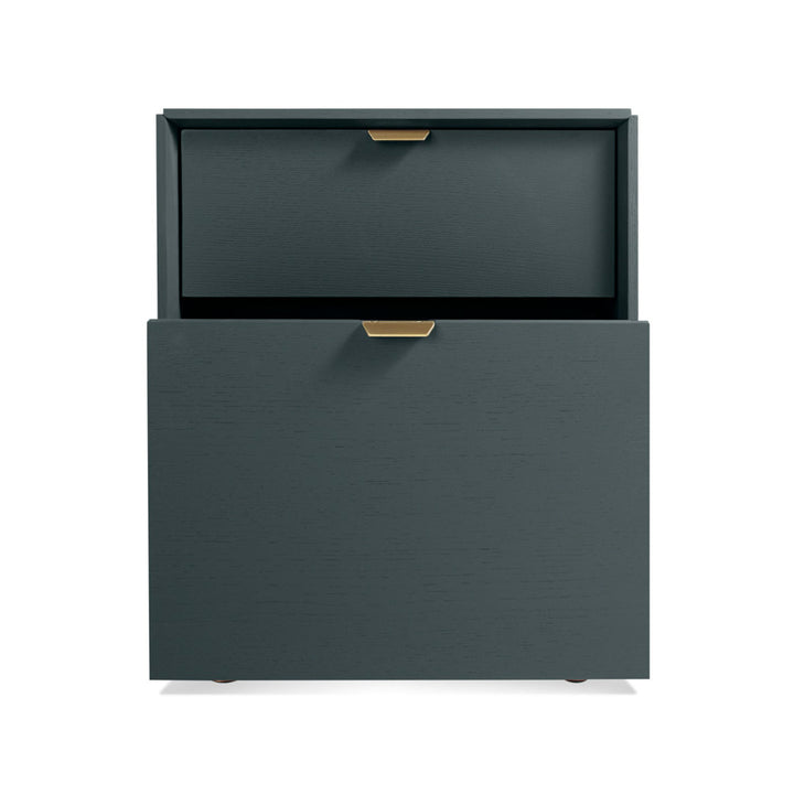 Dang 2 - Drawer Vertical Filing Cabinet Blu Dot Color: Navy Green