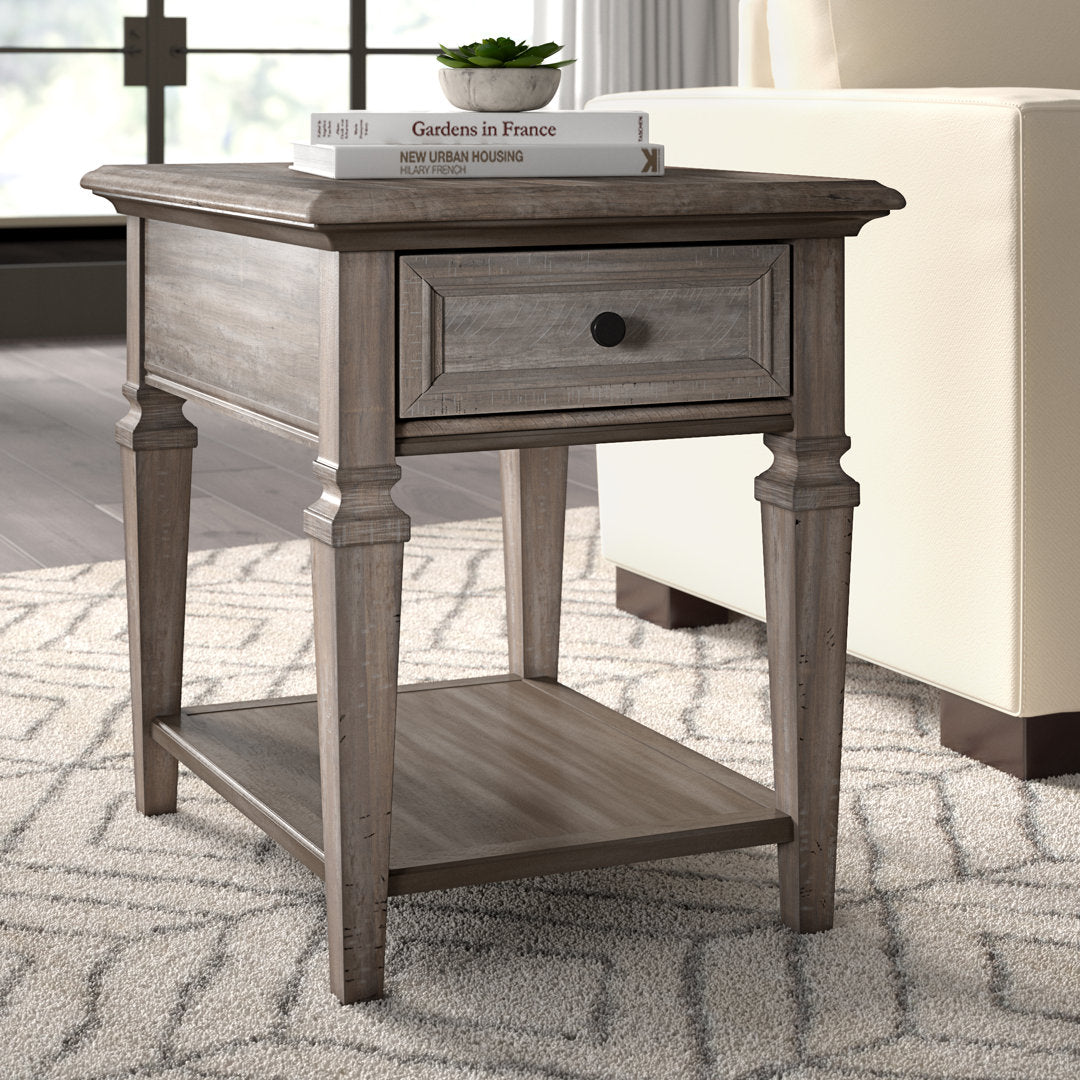 Dube End Table with Storage Laurel Foundry Modern Farmhouse®