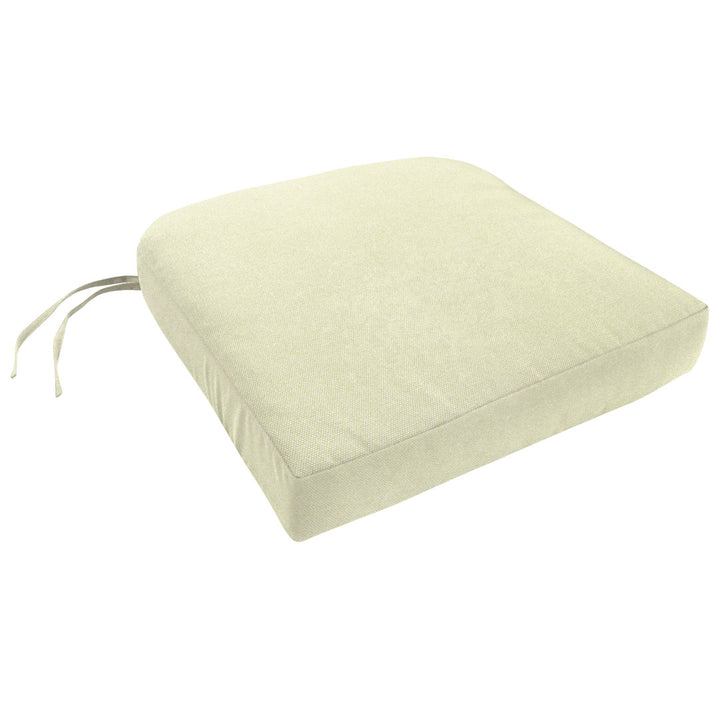 Encinitas Knife Edge Indoor/Outdoor Sunbrella Dining Chair Cushion Darby Home Co Size: 3.5" H x 19" W x 17" D Fabric: Canvas Natural Sunbrella® Canvas