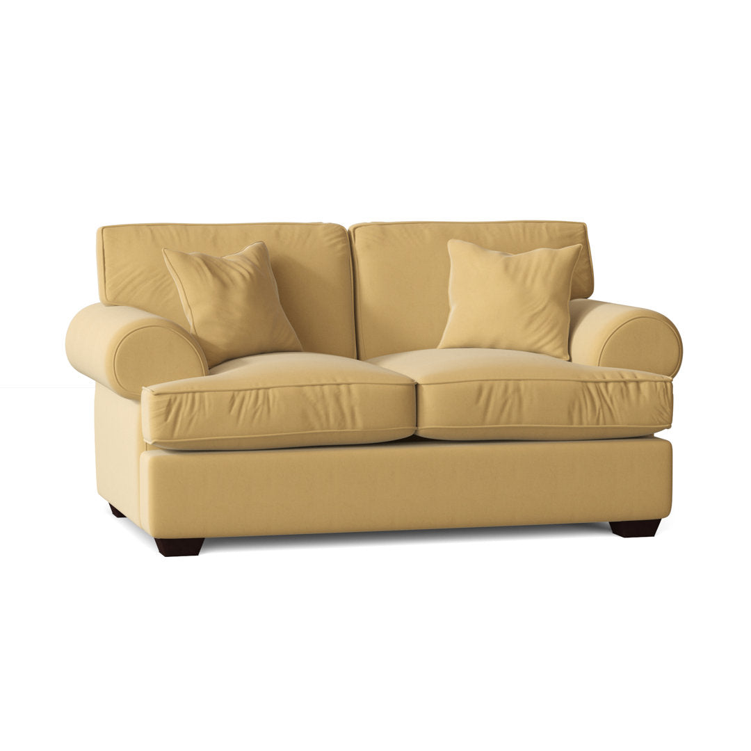 67" Recessed Arm Loveseat Birch Lane™ Fabric: Bayou Sunshine Canvas