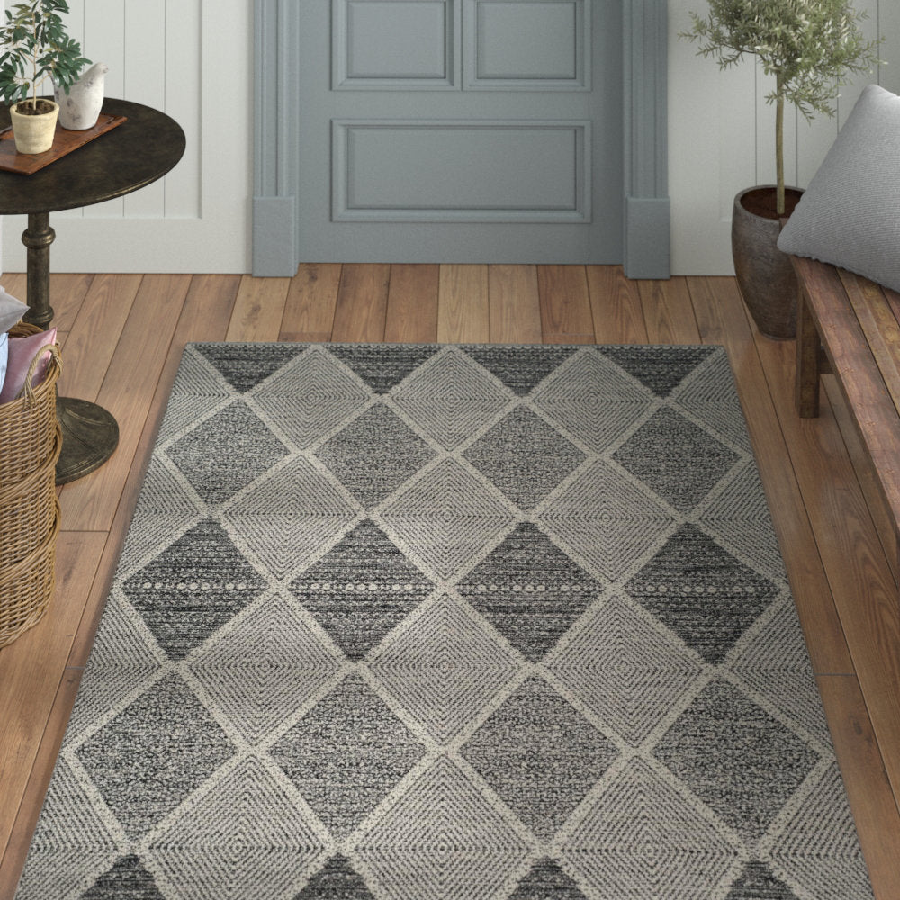 Bester Hand Woven Cotton Geometric Rug Dakota Fields Rug Size: Rectangle 9' x 12'