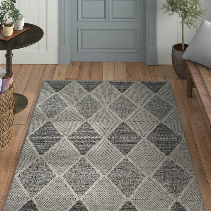 Bester Hand Woven Cotton Geometric Rug Dakota Fields Rug Size: Rectangle 9' x 12'