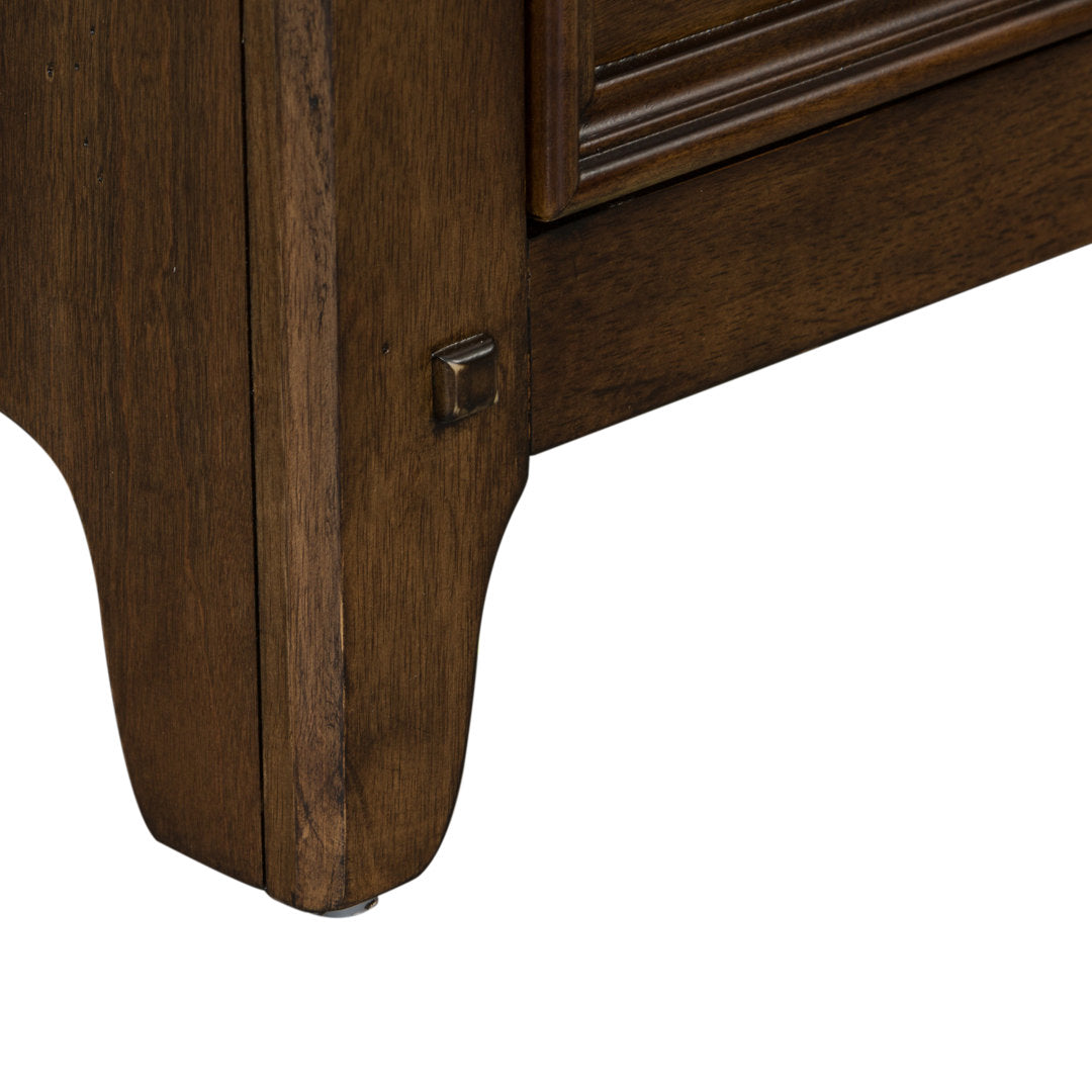Chronister 3 - Drawer Nightstand in Brown Lark Manor™