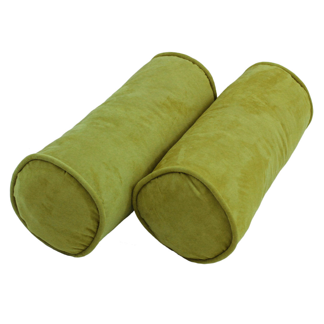 Bolster Pillow (Set of 2) Blazing Needles Color: Mojito Lime