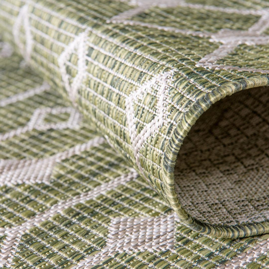 Adley Southwestern Green/Beige Indoor/Outdoor Area Rug Gracie Oaks Rug Size: Octagon 7'10" x 7'10"