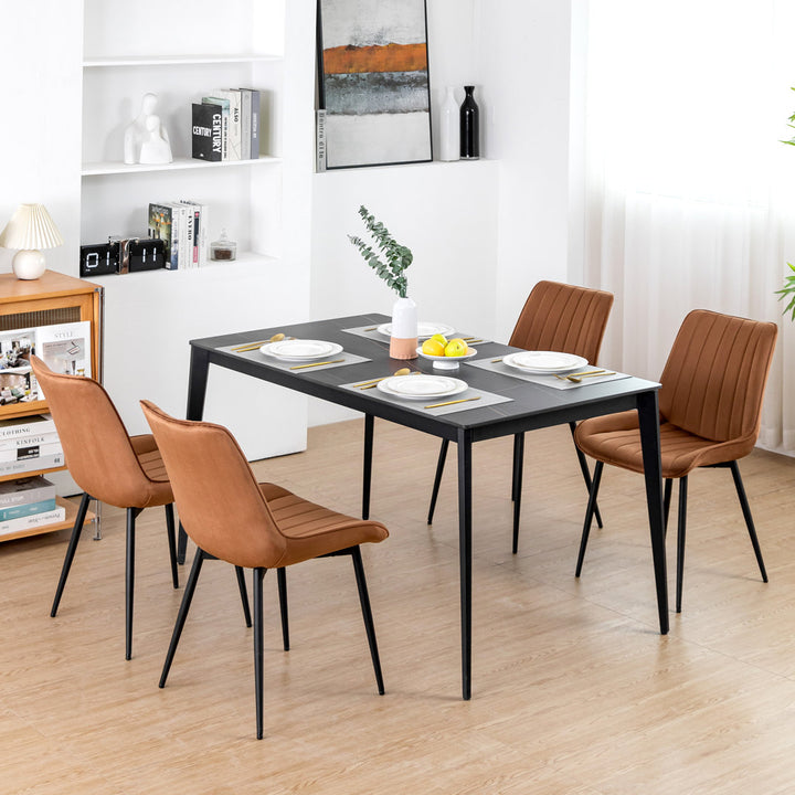 Birkland Dining Chair (Set of 6) Everly Quinn Upholstery Color: Brown