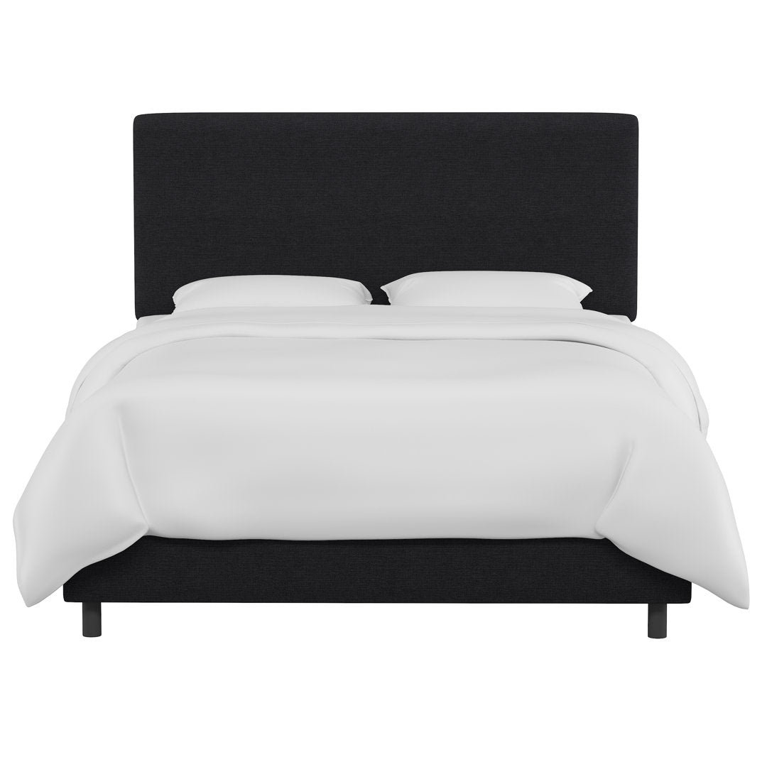 Pyburn Upholstered Low Profile Platform Bed Mercury Row® Color: Linen Black Size: King