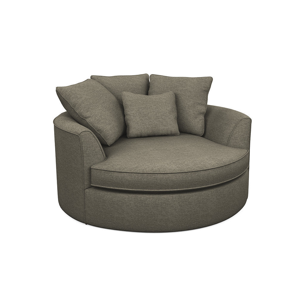 Ashonte Anjuan 61" Wide Polyester Barrel Chair Wade Logan® Fabric: Jango Mushroom